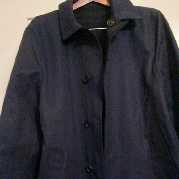 Brooks Brothers Wool Reversible Coat Raincoat Inside Size 44 Excellent Cond - Picture 4 of 9
